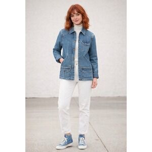 Ralph Lauren Lauren Jeans Co Women's Small Utility Outdoor Denim Jacket VINTAGE